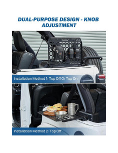 Estante de Almacenamiento JOYTUTUS para Wrangler JKU JLU 4 Puertas 2