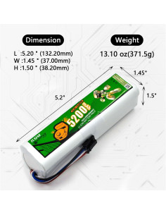 Batería de Reemplazo Li-ion 14.4V 5200mAh elxjar para Dreame 2