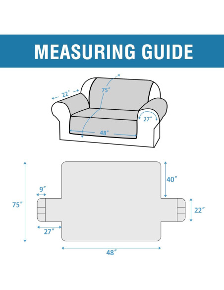 Funda de Sofá Loveseat H.VERSAILTEX 100% Impermeable Taupe