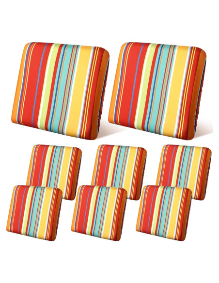 Funda de Cojín para Sofá de Patio Geyoga 8 Pcs Impermeable