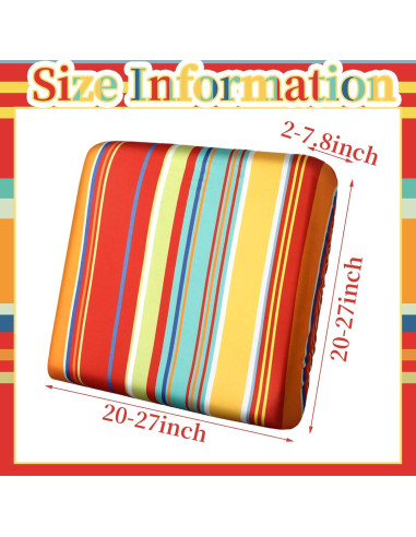 Funda de Cojín para Sofá de Patio Geyoga 8 Pcs Impermeable