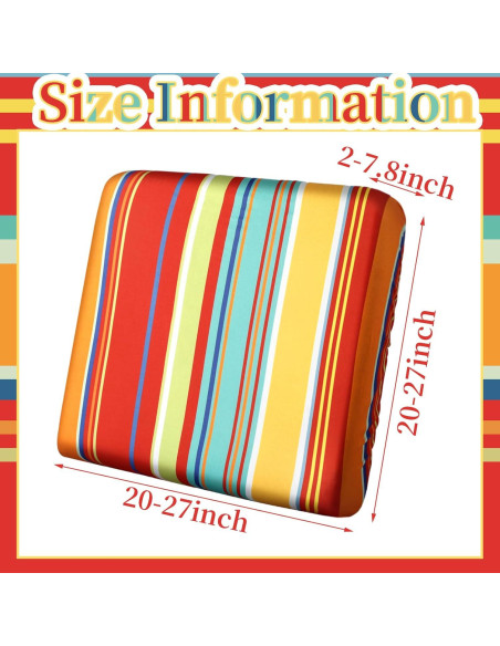 Funda de Cojín para Sofá de Patio Geyoga 8 Pcs Impermeable