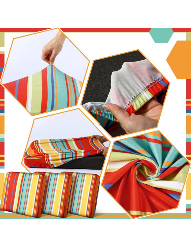 Funda de Cojín para Sofá de Patio Geyoga 8 Pcs Impermeable