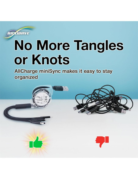 Cable Retráctil BoxWave para Tribit StormBox 2 - USB Portátil
