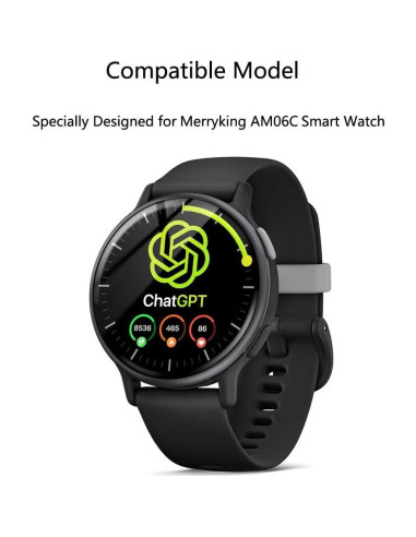 3 Protectores de Pantalla Futanwei para Reloj Merryking AM06C