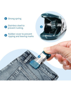 Pinzas de Ropa Pesadas Hotolive 30 Piezas Acero Inoxidable 2