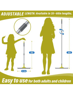 Squeegee de Piso Jetshine 43.18cm con Mango Telescópico 2