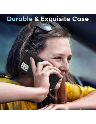 Funda LeYi para Moto G Stylus 4G 2021 - Grado Militar, Negro