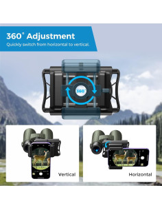 Adaptador de Teléfono APEXEL para Telescopio y Microscopio 2