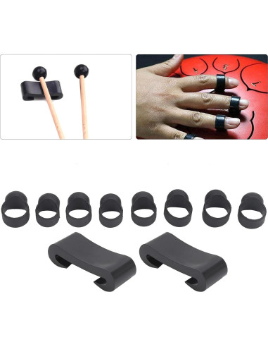 Cubiertas para dedos de tambor de lengua Tomantery - 8 PCS