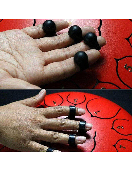 Cubiertas para dedos de tambor de lengua Tomantery - 8 PCS