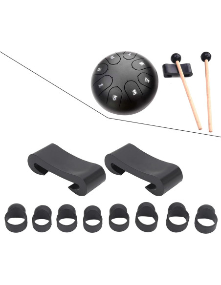 Cubiertas para dedos de tambor de lengua Tomantery - 8 PCS