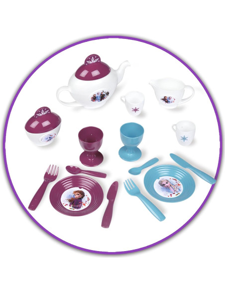 Carrito de Té XL Smoby Frozen 2 con 17 Accesorios