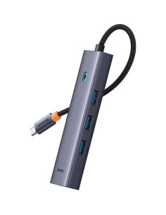 Hub Baseus UltraJoy 6 en 1 USB-C a HDMI 4K + 3xUSB 3.0 2