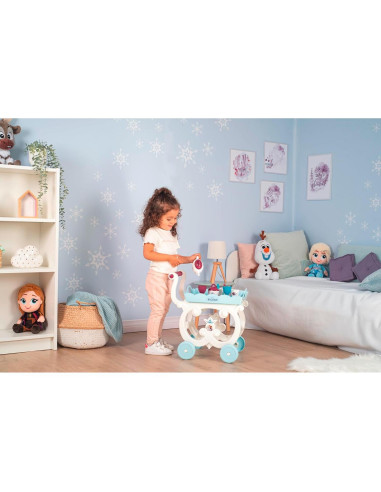 Carrito de Té XL Smoby Frozen 2 con 17 Accesorios