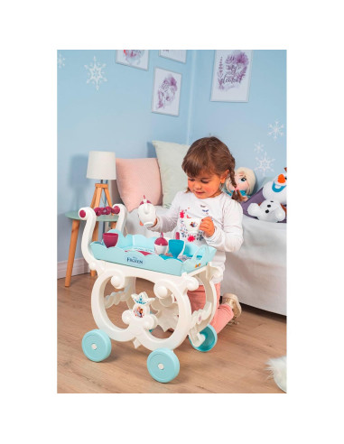 Carrito de Té XL Smoby Frozen 2 con 17 Accesorios