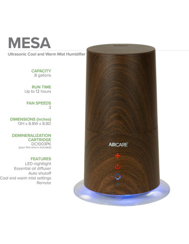 Humidificador Ultrasonico AIRCARE MU320DWAL Niebla Fría/Cálida