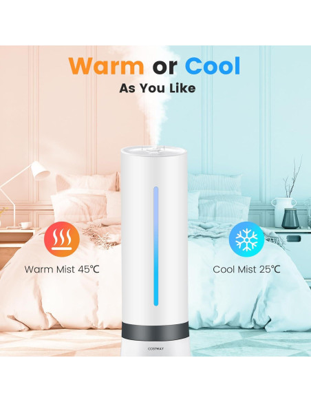 Humidificador Ultrasonico Nightcore 9L para Hogar y Dormitorio