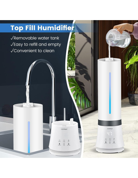 Humidificador Ultrasonico Nightcore 9L para Hogar y Dormitorio