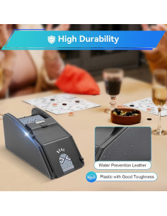 Barajador de Cartas Automático JLYNOWPT - Bajo Ruido, 1-2 Barajas 2