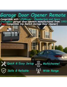 Control Remoto Universal para Puerta de Garaje Datonten 3B893MAX 2