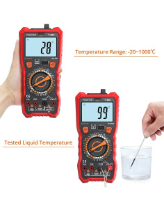 Multímetro Digital Proster T28C 6000 Cuentas TRMS - Voltímetro AC/DC 2