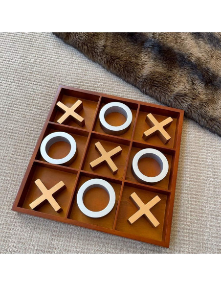 Juego de Tres en Raya Gigante de Madera GSE 35.56 cm