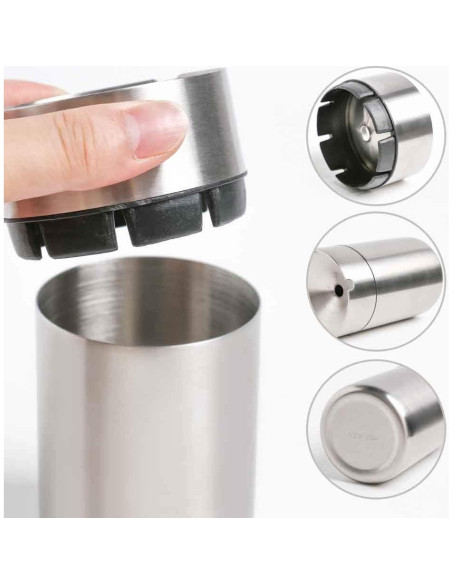 Cenicero de Acero Inoxidable OTOLIMAN para Coche Plata