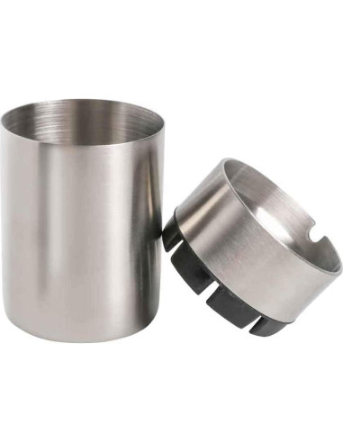 Cenicero de Acero Inoxidable OTOLIMAN para Coche Plata