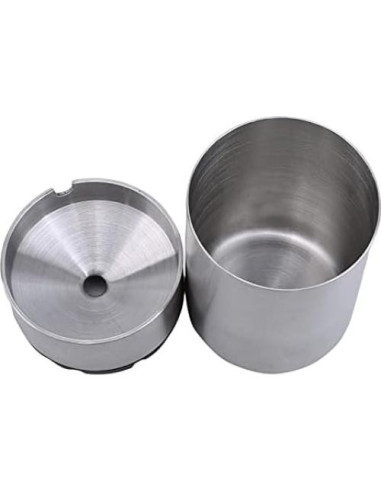Cenicero de Acero Inoxidable OTOLIMAN para Coche Plata