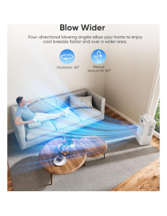 Acondicionador de Aire Portátil Ashihoti FK2408Y 6 Velocidades 2