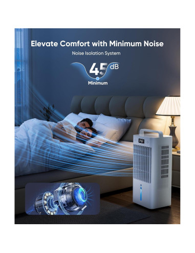 Acondicionador de Aire Portátil Ashihoti FK2408Y 6 Velocidades