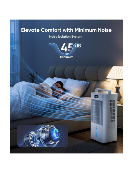 Acondicionador de Aire Portátil Ashihoti FK2408Y 6 Velocidades