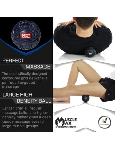 Bola de Masaje Epitomie Fitness Muscle Max 8.13 cm Azul Marino 2