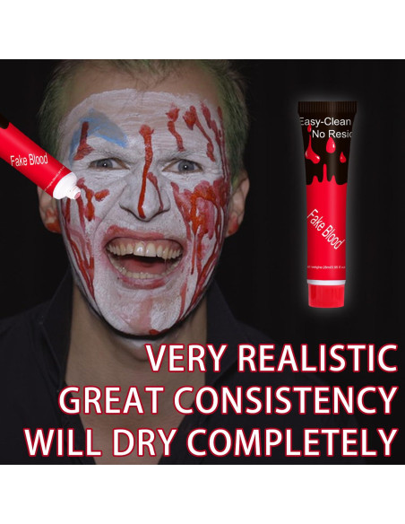 Kit de Maquillaje Efectos Especiales SFX Topcent - Sangre Falsa y Cera
