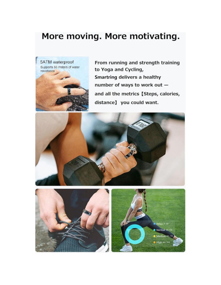 Anillo Inteligente cnBro R08 Monitoreo Salud y Fitness