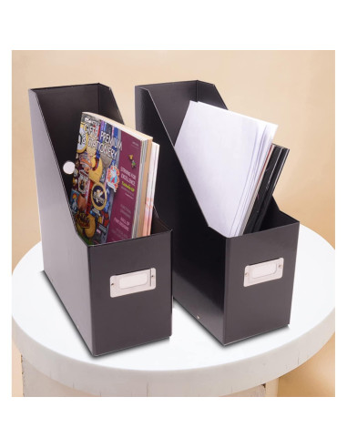 Archivo de Revistas Jumbo Snap-N-Store Negro 33x11.4x28.6cm