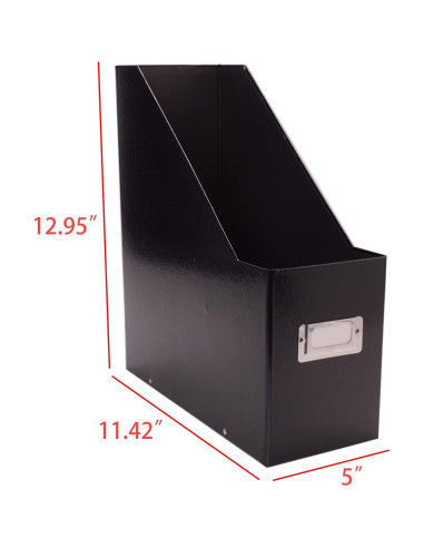 Archivo de Revistas Jumbo Snap-N-Store Negro 33x11.4x28.6cm