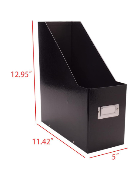 Archivo de Revistas Jumbo Snap-N-Store Negro 33x11.4x28.6cm