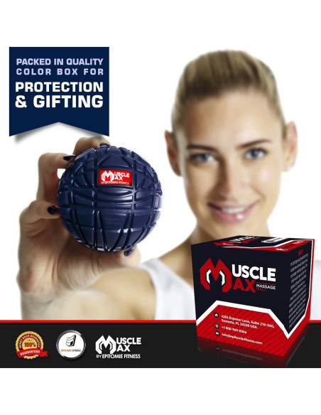 Bola de Masaje Epitomie Fitness Muscle Max 8.13 cm Azul Marino