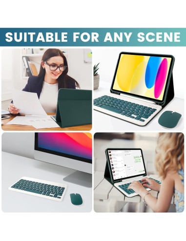 Funda de teclado LAMA con ratón para iPad 11" y 10.9"