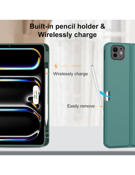 Funda iPad Pro 11" M4 2024 con Teclado Bluetooth Desmontable