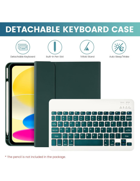 Funda de teclado LAMA con ratón para iPad 11" y 10.9"