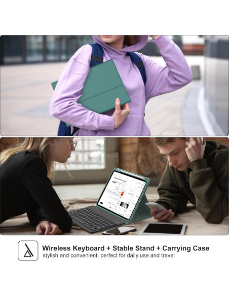 Funda iPad Pro 11" M4 2024 con Teclado Bluetooth Desmontable