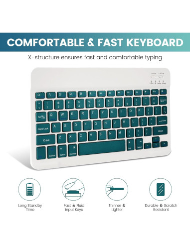 Funda de teclado LAMA con ratón para iPad 11" y 10.9"