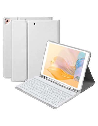 Funda de Teclado BQSS para iPad 10.2" 9/8/7 Gen - Gris