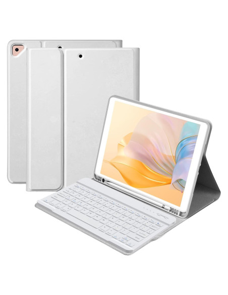 Funda de Teclado BQSS para iPad 10.2" 9/8/7 Gen - Gris