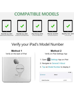 Funda de Teclado BQSS para iPad 10.2" 9/8/7 Gen - Gris 2