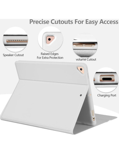 Funda de Teclado BQSS para iPad 10.2" 9/8/7 Gen - Gris