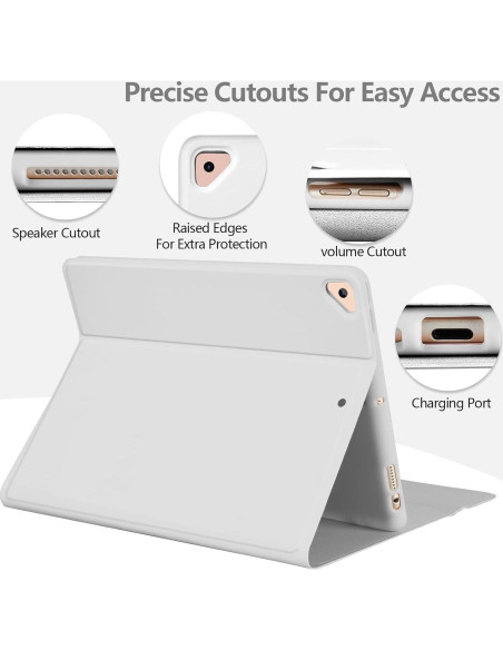 Funda de Teclado BQSS para iPad 10.2" 9/8/7 Gen - Gris